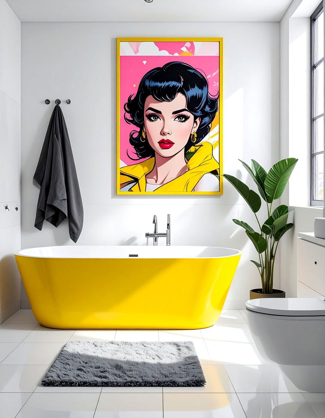 Pop Art Bathroom Art - 25 Bathroom Art Ideas to Enhance Your Space's Aesthetic