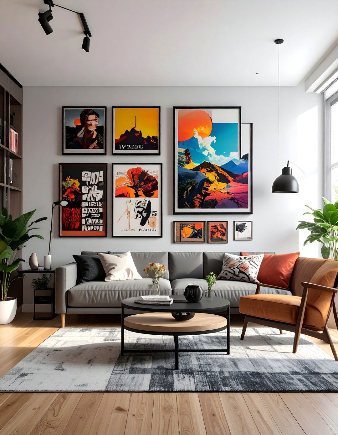 Pop Culture and Graphic Prints Gallery Wall - 25 Eclectic Gallery Wall Ideas for Artistic Homes