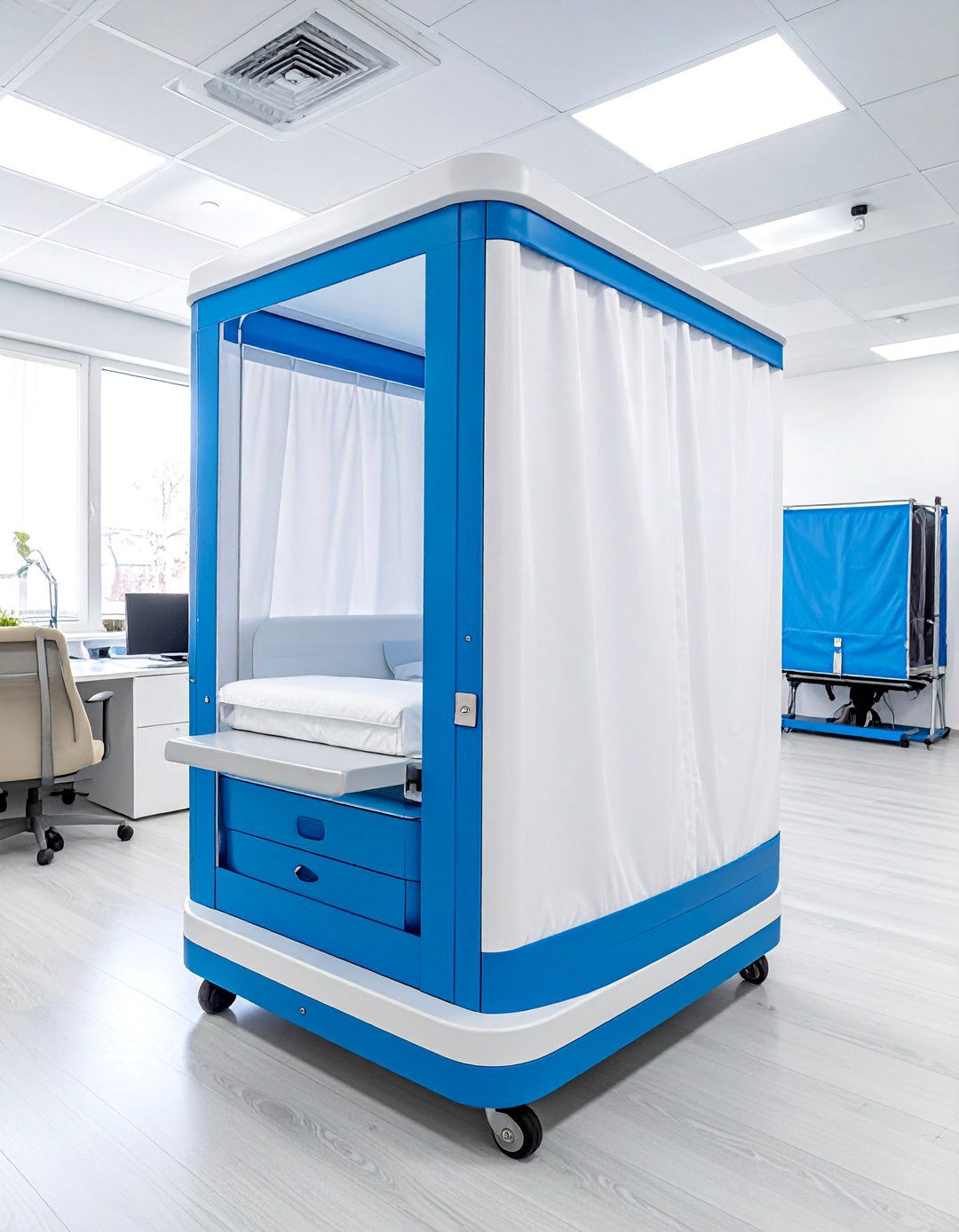 Portable Mobile Station - 20 Lactation Room Ideas for Comfort and Privacy