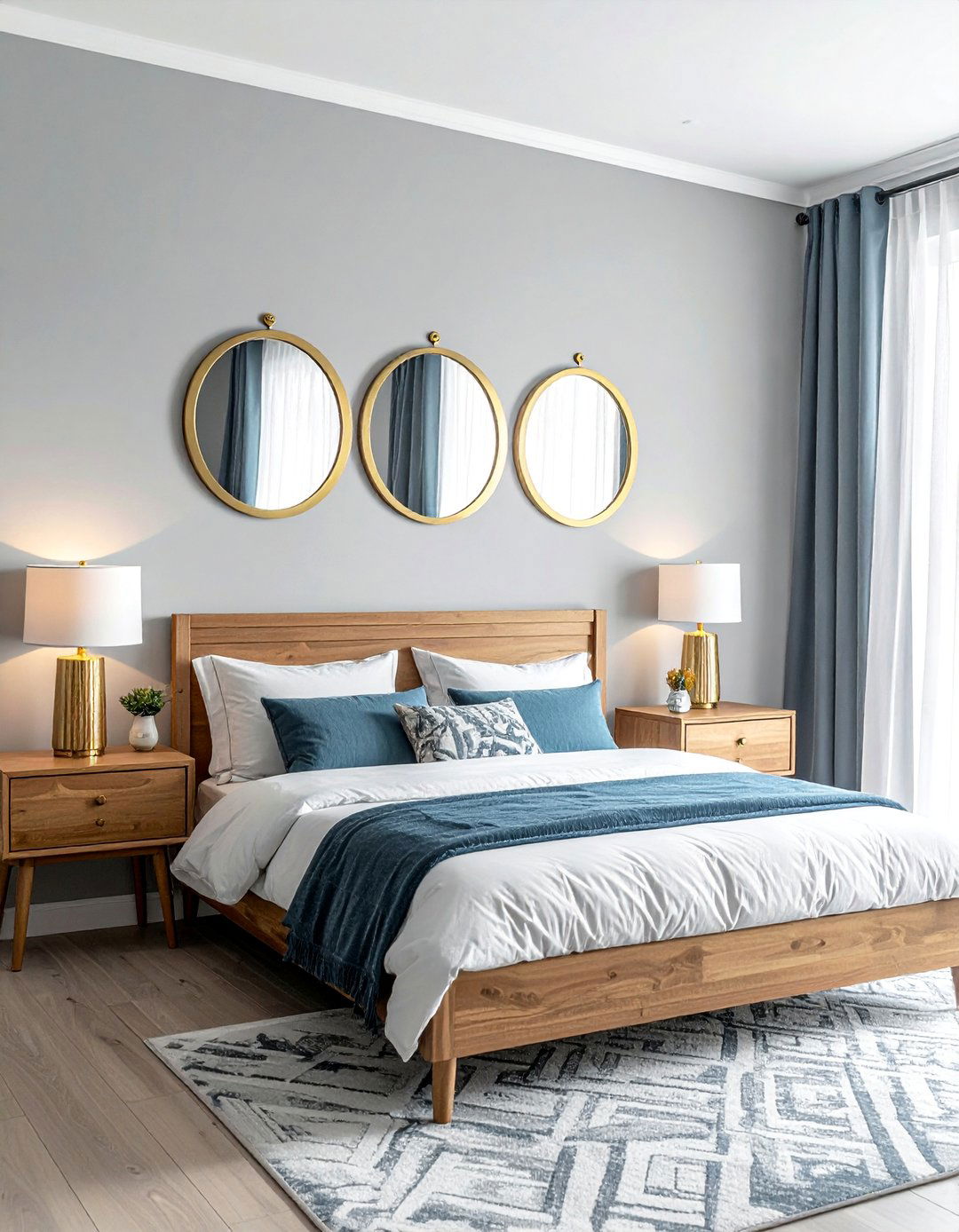 Porthole Style Mirrors in an Ocean themed Bedroom - 40 Ocean-themed Bedroom Ideas for a Serene Retreat