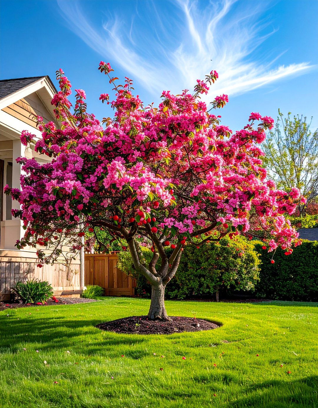 Prairifire Crabapple Tree for Disease Resistant Color - 30 Best Small Trees for Your Front Yard Landscaping