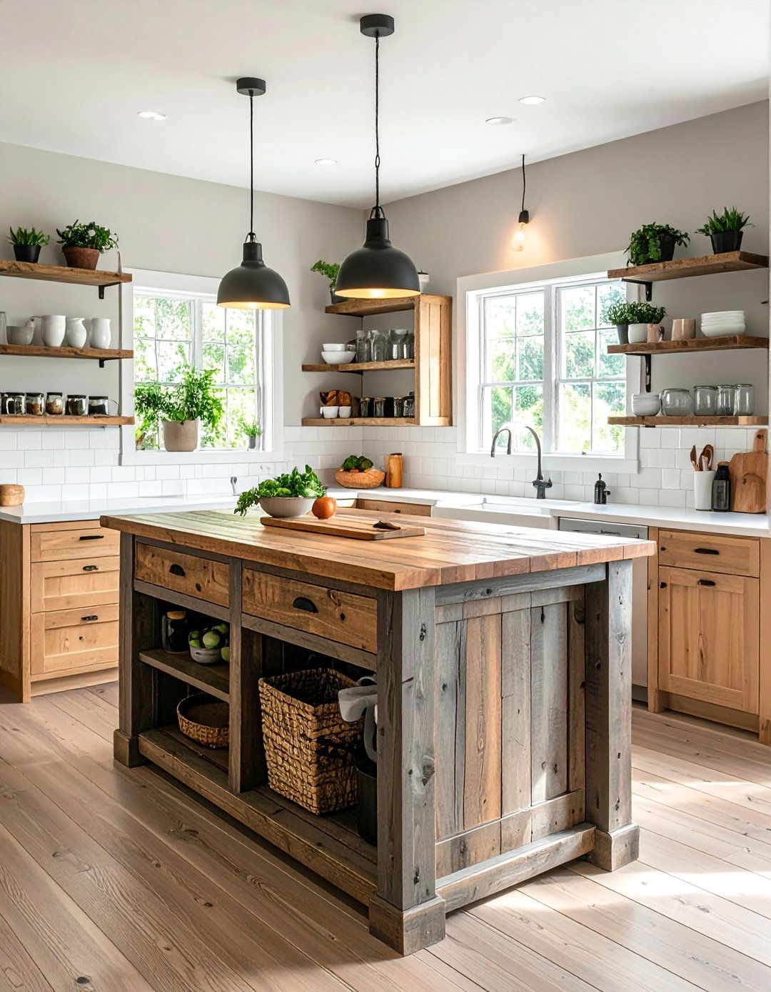 Primitive Kitchen Islands - 20 Primitive Kitchen Ideas for a Rustic and Cozy Feel