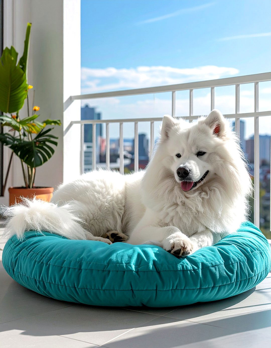 Provide Comfortable Outdoor Cushions - 20 Dog Balcony Ideas for a Pet-Friendly Outdoor Space