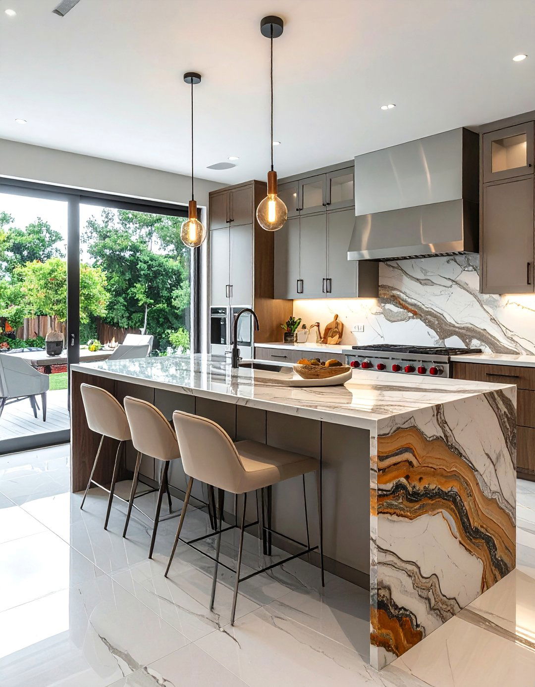 Quartzite Natural Beauty - 40 Kitchen Countertop Ideas for Modern Homes