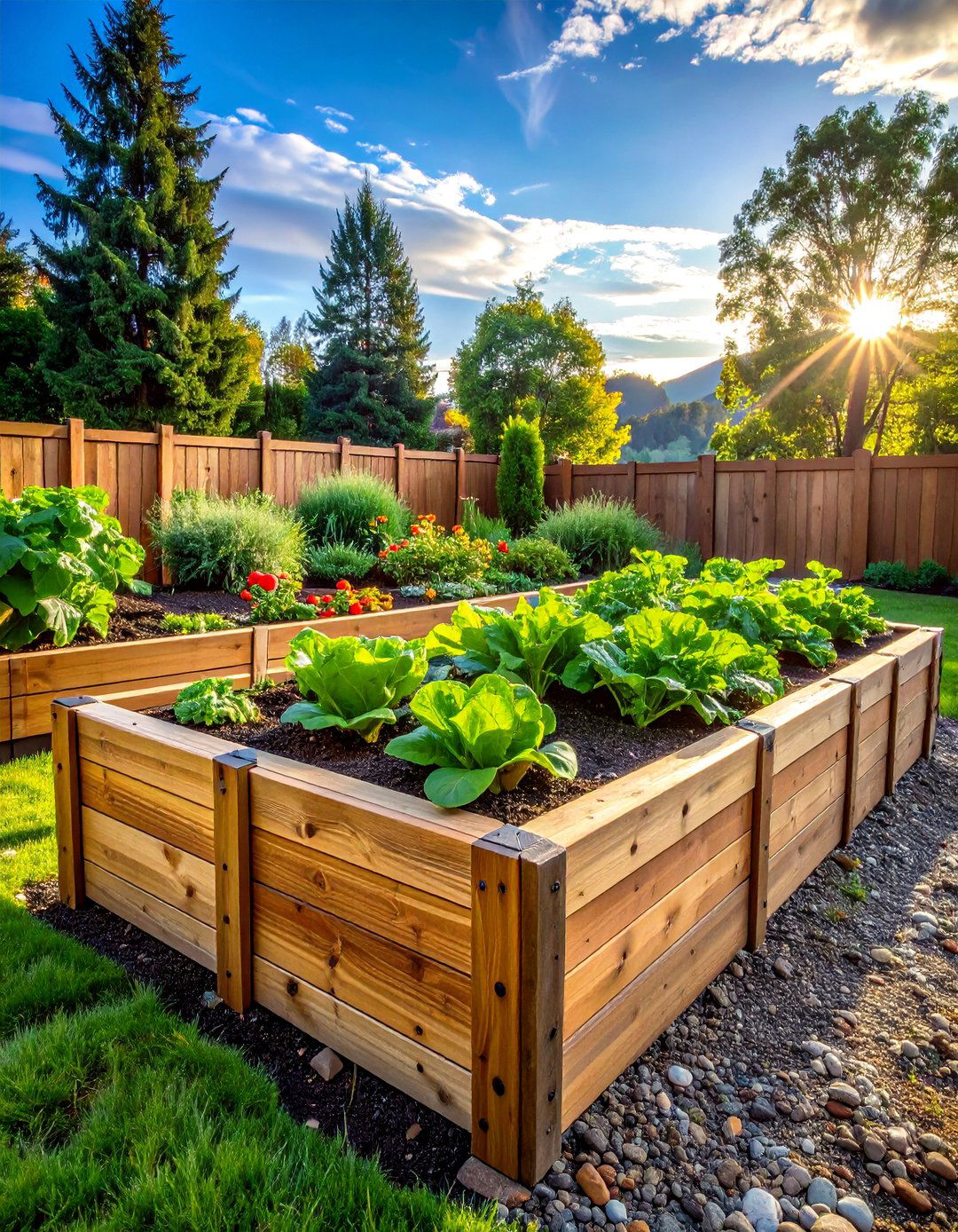 Railroad Tie Alternative Composite - 40 Raised Garden Bed Ideas for Your Vegetable Garden