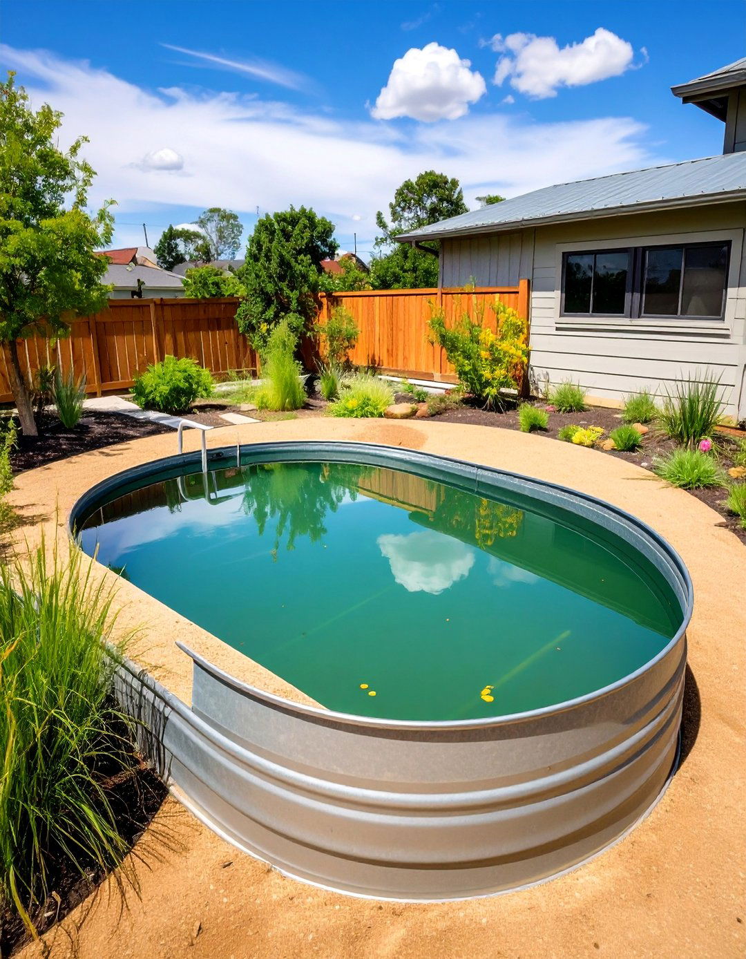 Raised Stock Tank Duck Pond - 15 Creative Duck Pond Ideas for Your Backyard