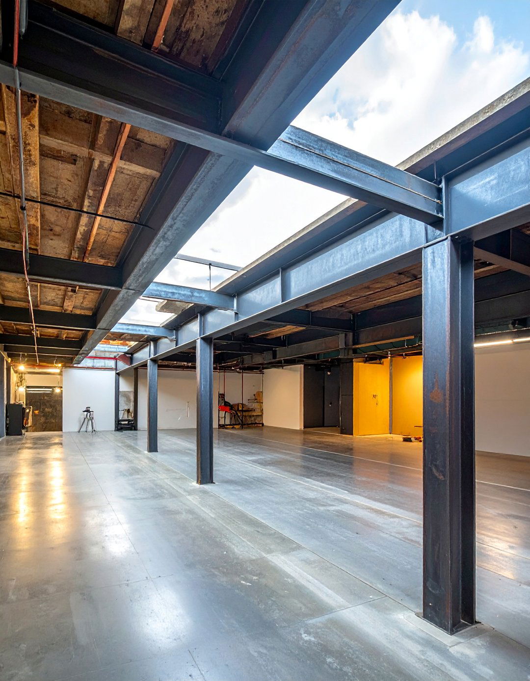 Raw Steel Beam Displays - 25 Exposed Basement Ceiling Ideas for Industrial Style