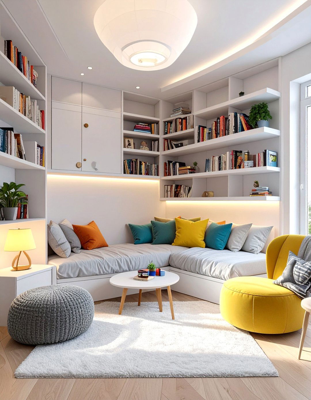 Reading Library Sanctuary - 40 Teen Room Ideas for a Fun and Functional Space