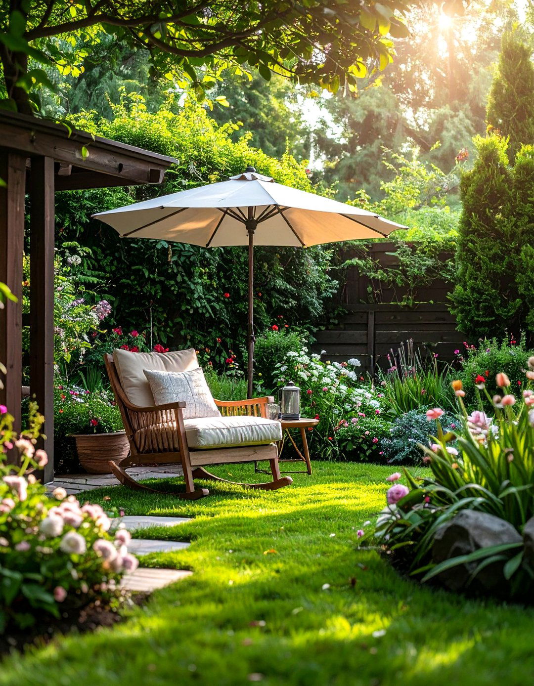 Reading Nook Garden Corner - 25 Backyard Oasis Ideas for Relaxing Outdoor Spaces