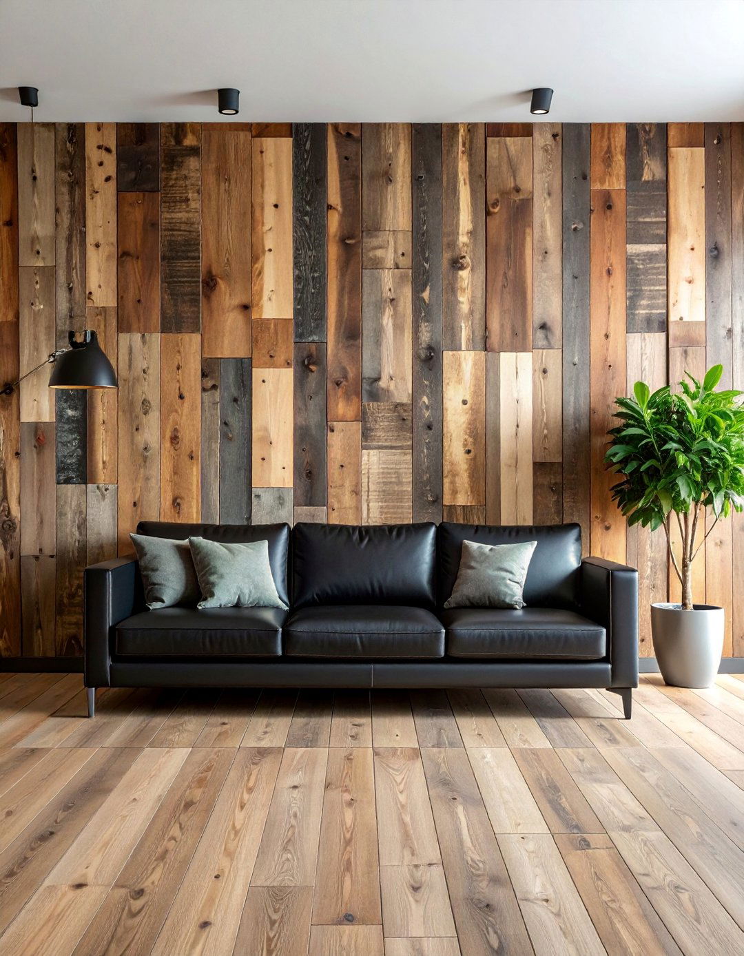 Reclaimed Wood Accent Wall - 25 Accent Wall Ideas to Transform Your Home Decor