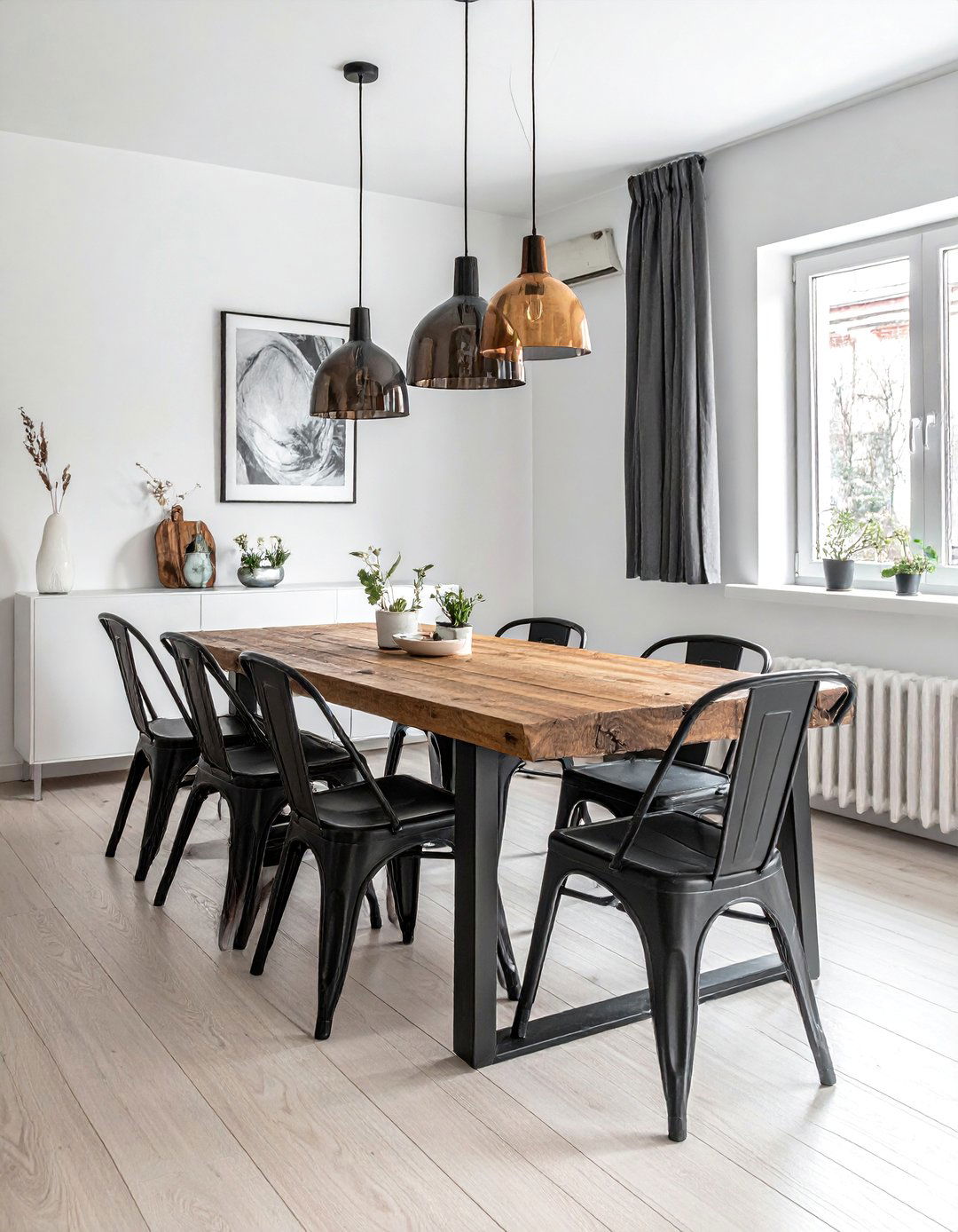 Reclaimed Wood Dining Table - 30 Industrial Decor Ideas for a Modern Home