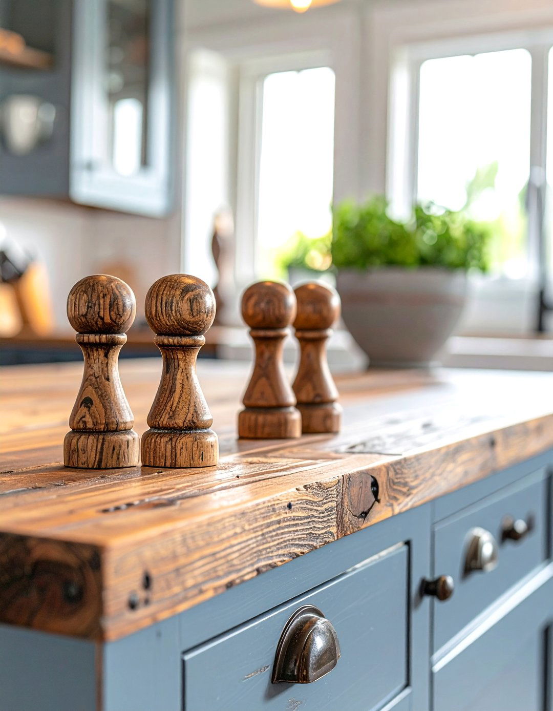 Reclaimed Wood Knobs - 40 Kitchen Cabinet Hardware Ideas to Elevate Your Design