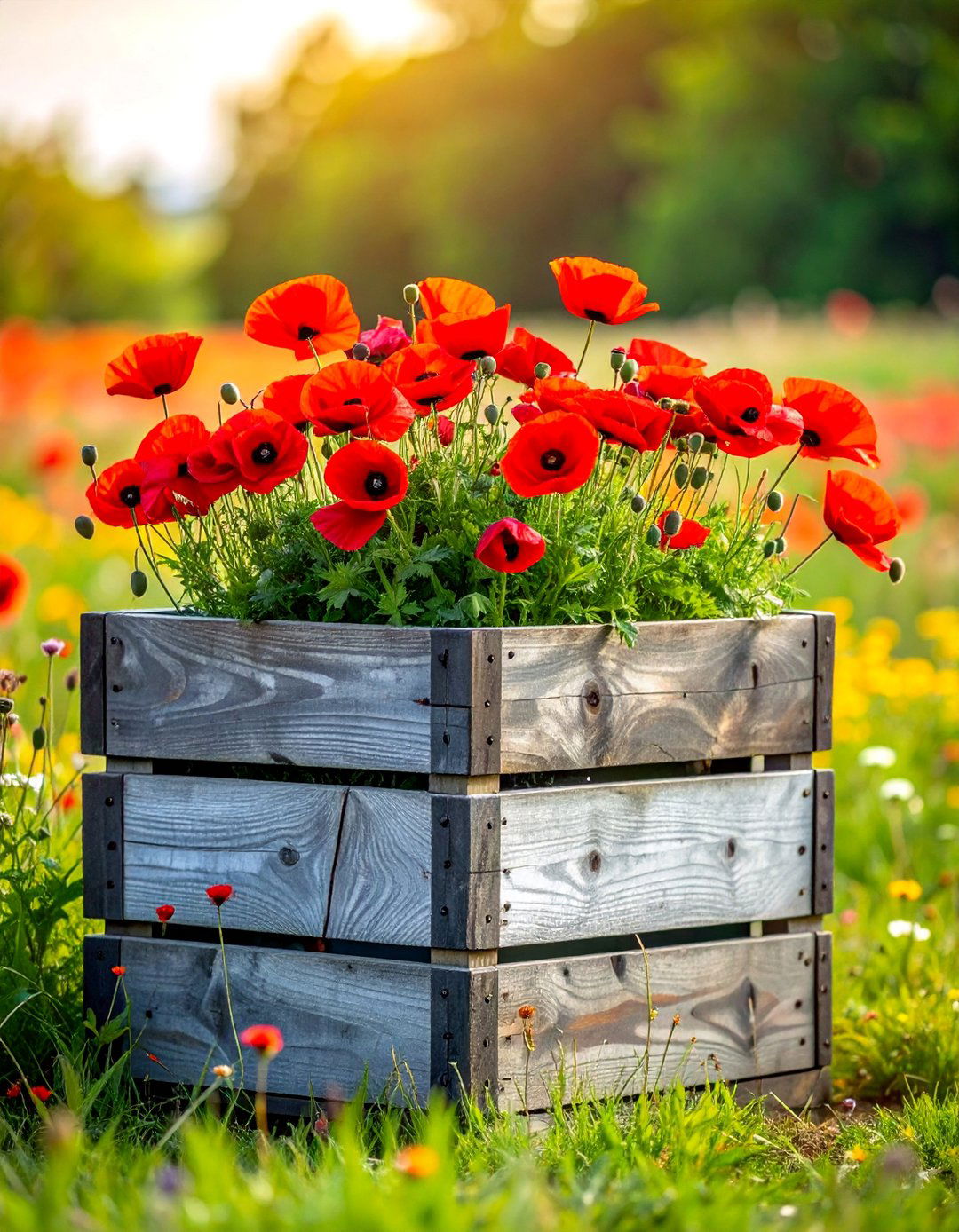 Reclaimed Wood Planter Box - 30 Planter Box Ideas for Beautiful Gardens