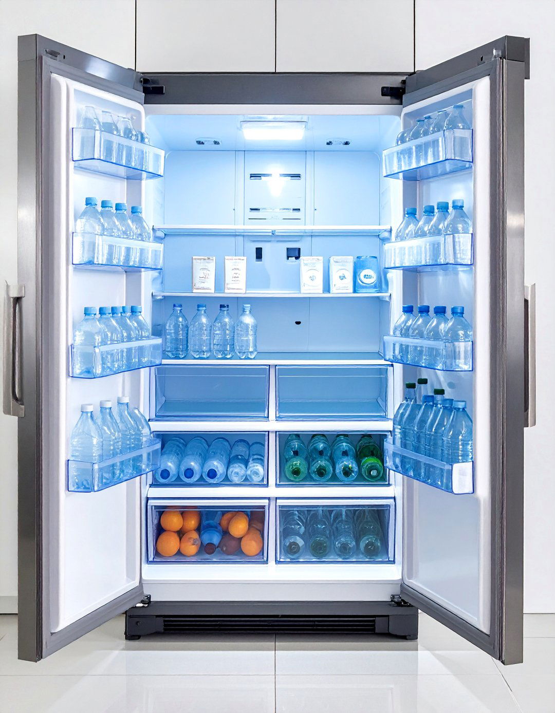 Refrigerator Door Bottle Storage - 15 Water Bottle Storage Ideas for Organized Spaces