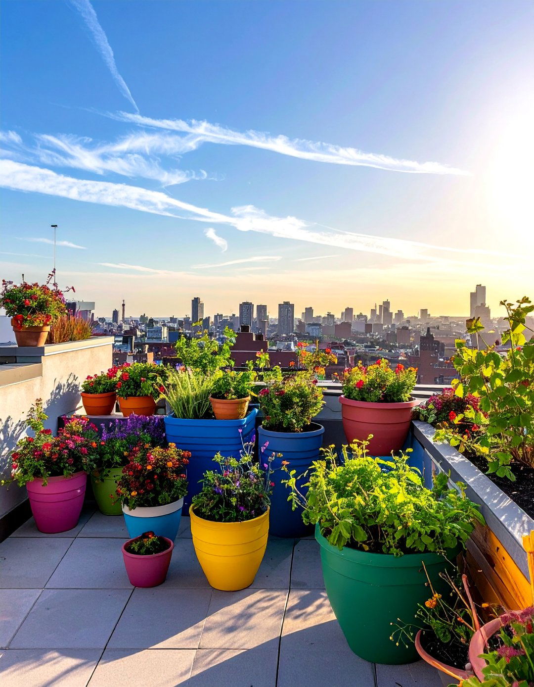 Residential Rooftop Container Garden - 30 Residential Rooftop Design Ideas to Inspire