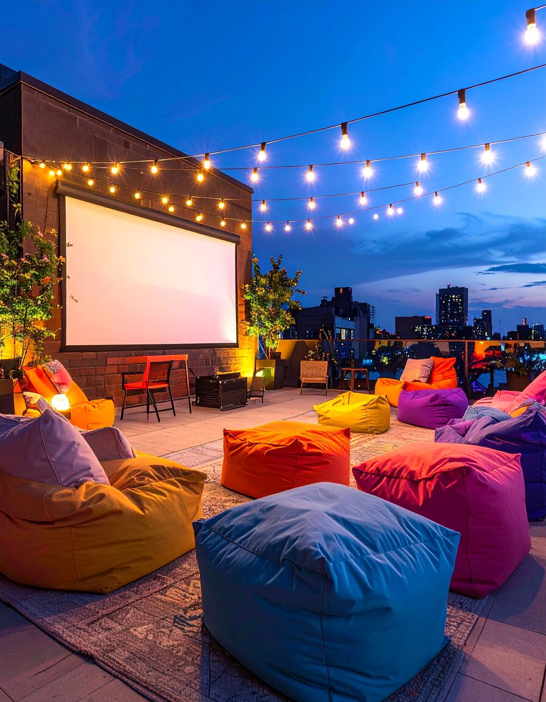 Residential Rooftop Outdoor Cinema - 30 Residential Rooftop Design Ideas to Inspire