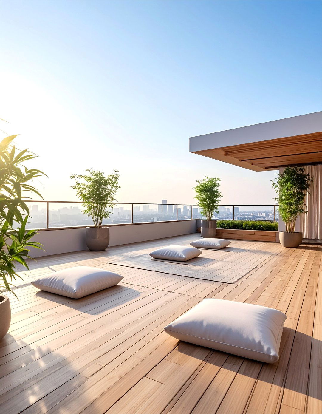 Residential Rooftop Yoga and Meditation Deck