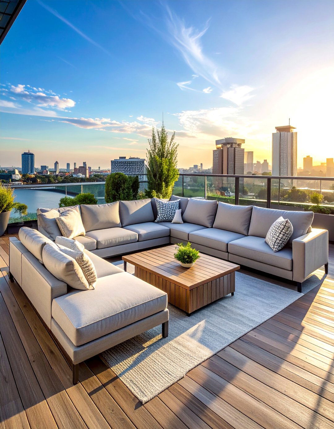 Residential Rooftop with Modular Outdoor Furniture - 30 Residential Rooftop Design Ideas to Inspire