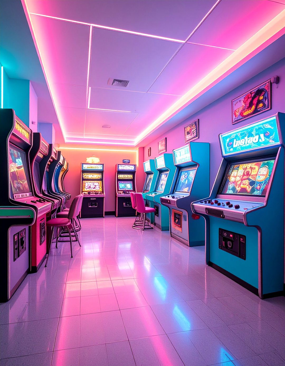 Retro Gaming Arcade - 40 Teen Hangout Room Ideas for a Fun and Relaxing Space