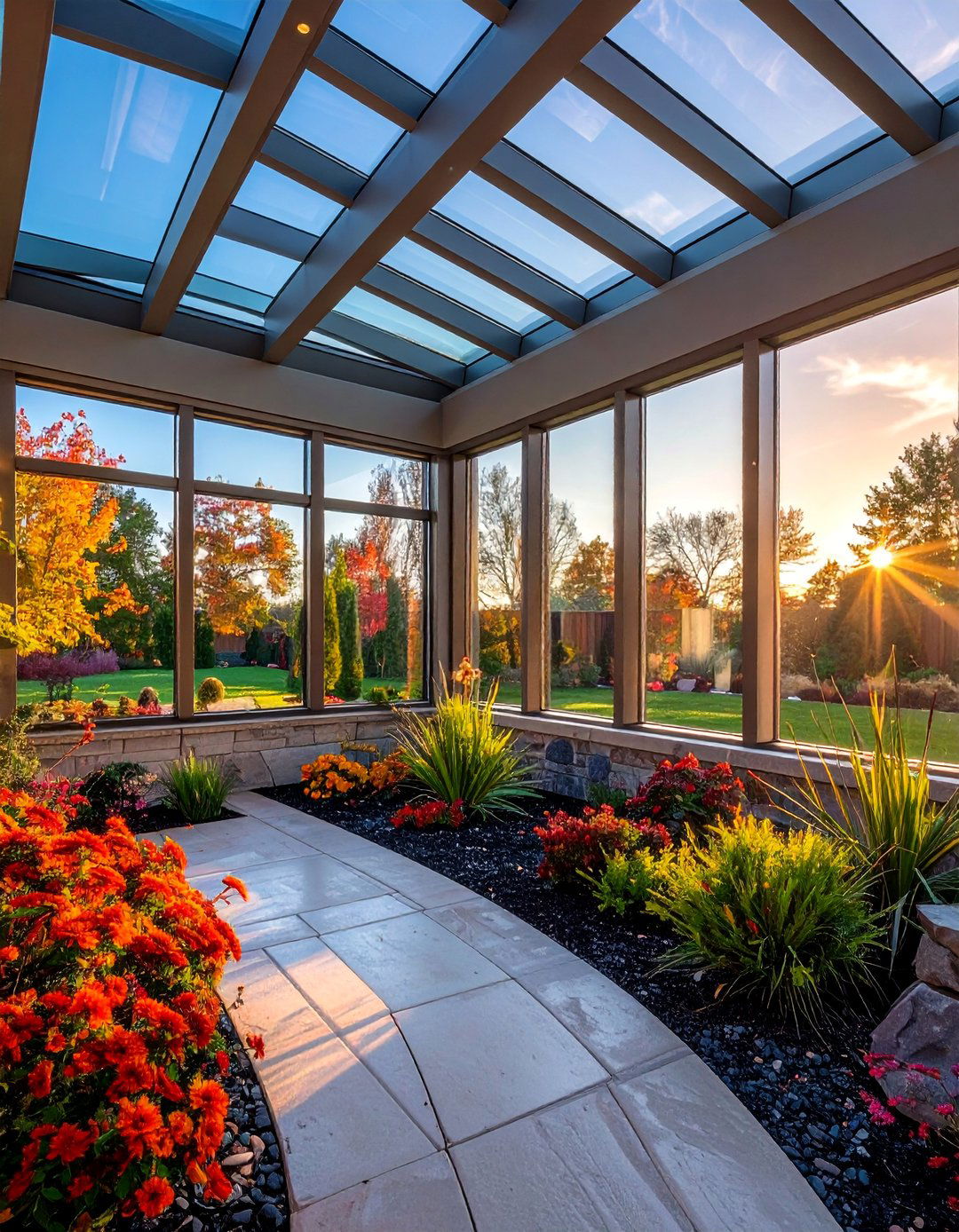 Ribbon Window Continuous Flow - 30 Stylish Sunroom Window Ideas for Natural Light