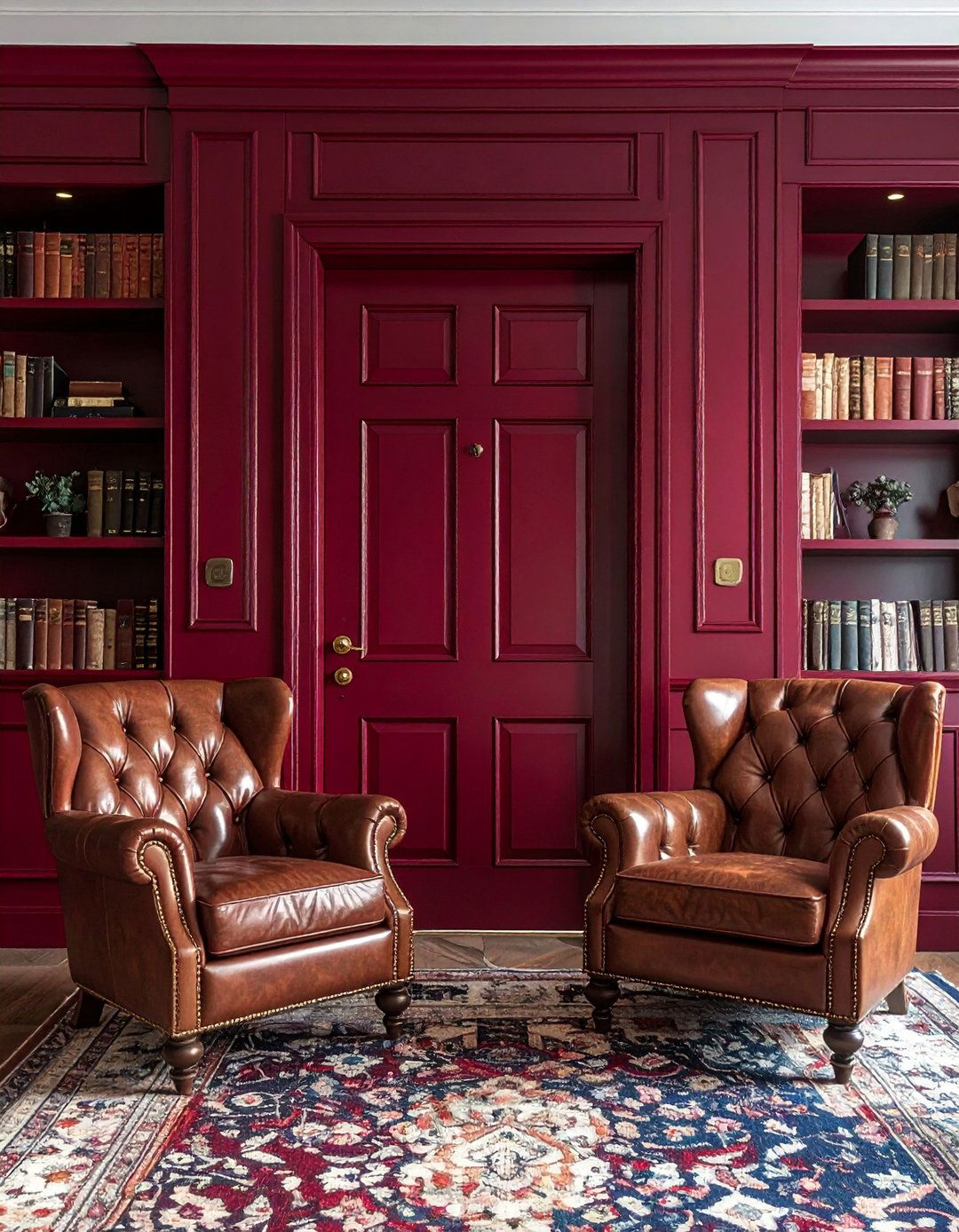 Rich Burgundy Interior Door Color - 25 Interior Door Color Ideas for a Fresh Home Look