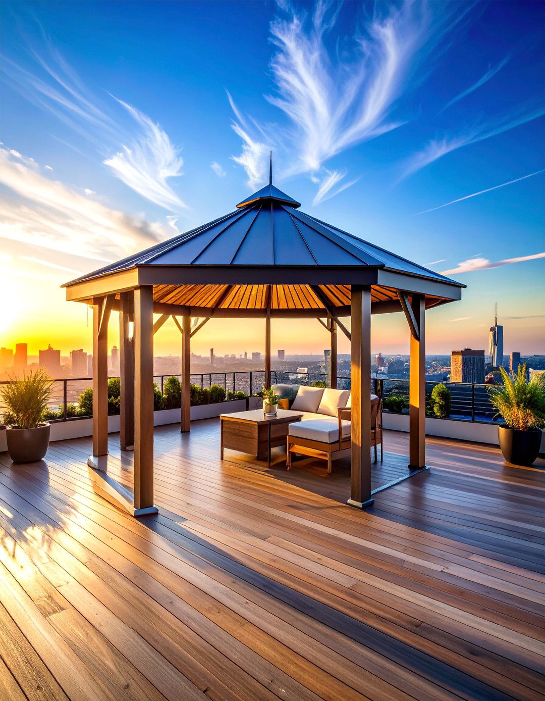 Rooftop Terrace Gazebo - 40 Gazebo Design Ideas for a Beautiful Outdoor Space