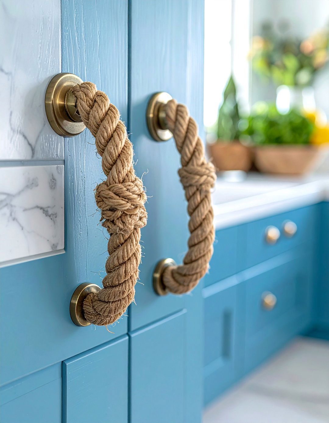 Rope Nautical Pulls - 40 Kitchen Cabinet Hardware Ideas to Elevate Your Design