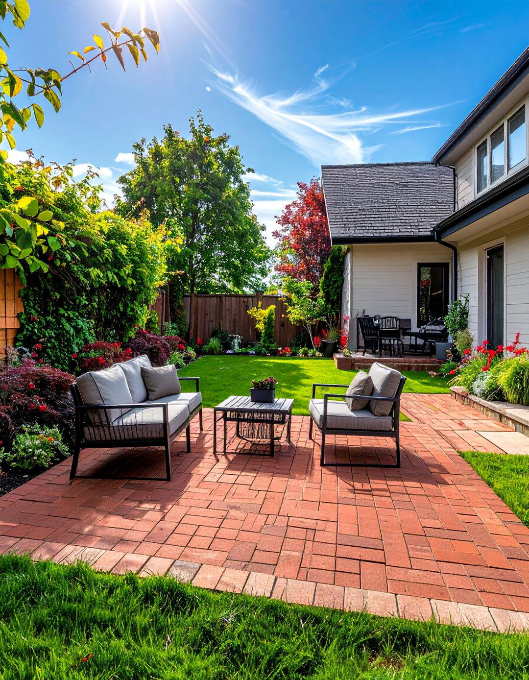 Running Bond Paver Patio - 40 Beautiful Paver Patio Ideas for Outdoor Living