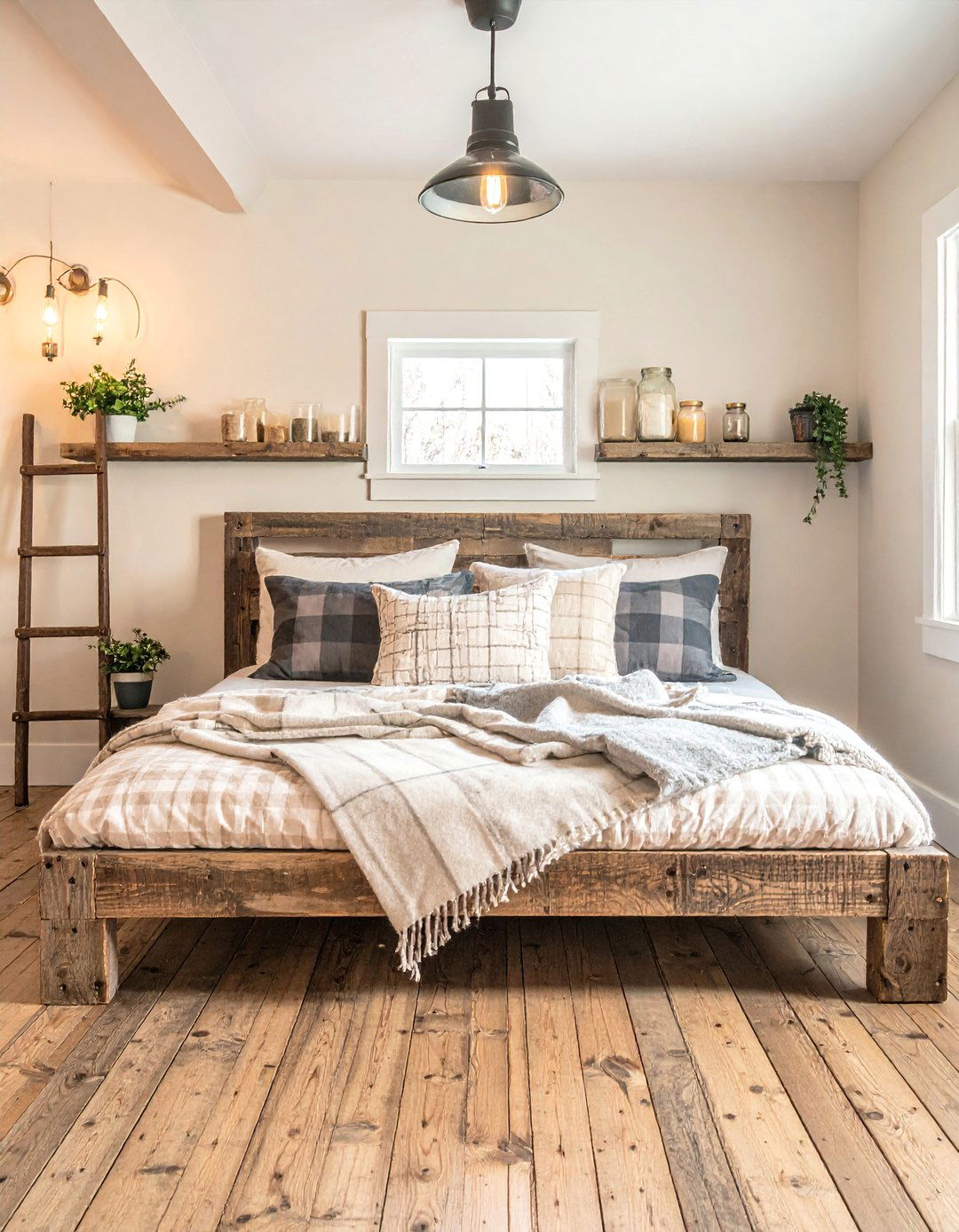 Rustic Farmhouse Charm - 15 Futon Bedroom Ideas for a Versatile and Cozy Space