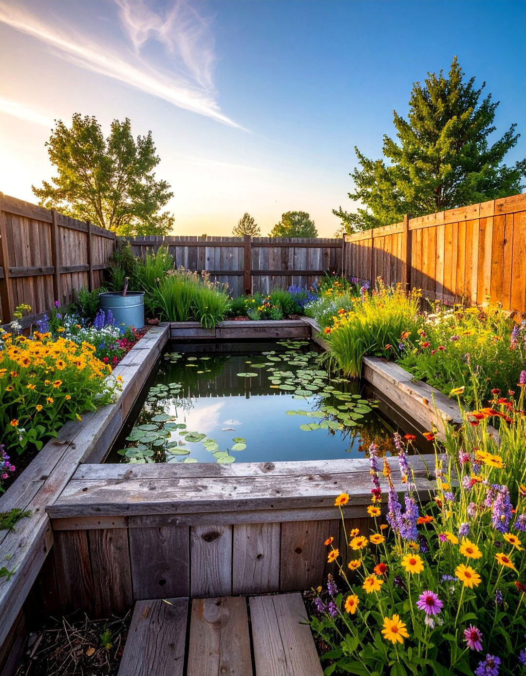 Rustic Farmhouse Duck Pond - 15 Creative Duck Pond Ideas for Your Backyard