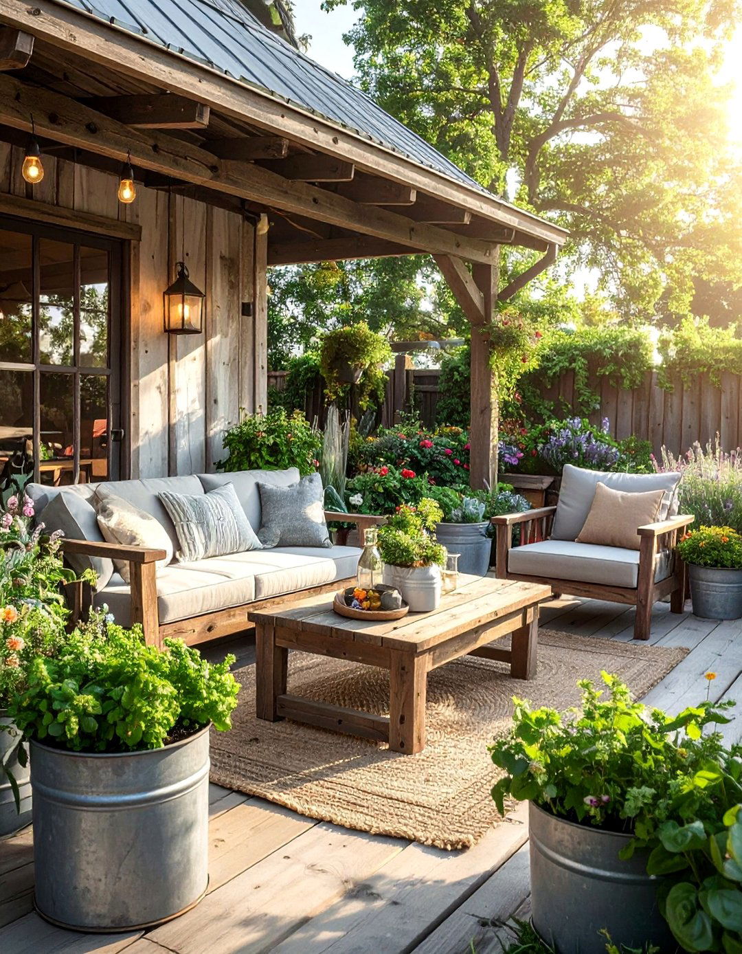 Rustic Farmhouse Patio Style - 40 Patio Decor Ideas to Refresh Your Outdoor Space
