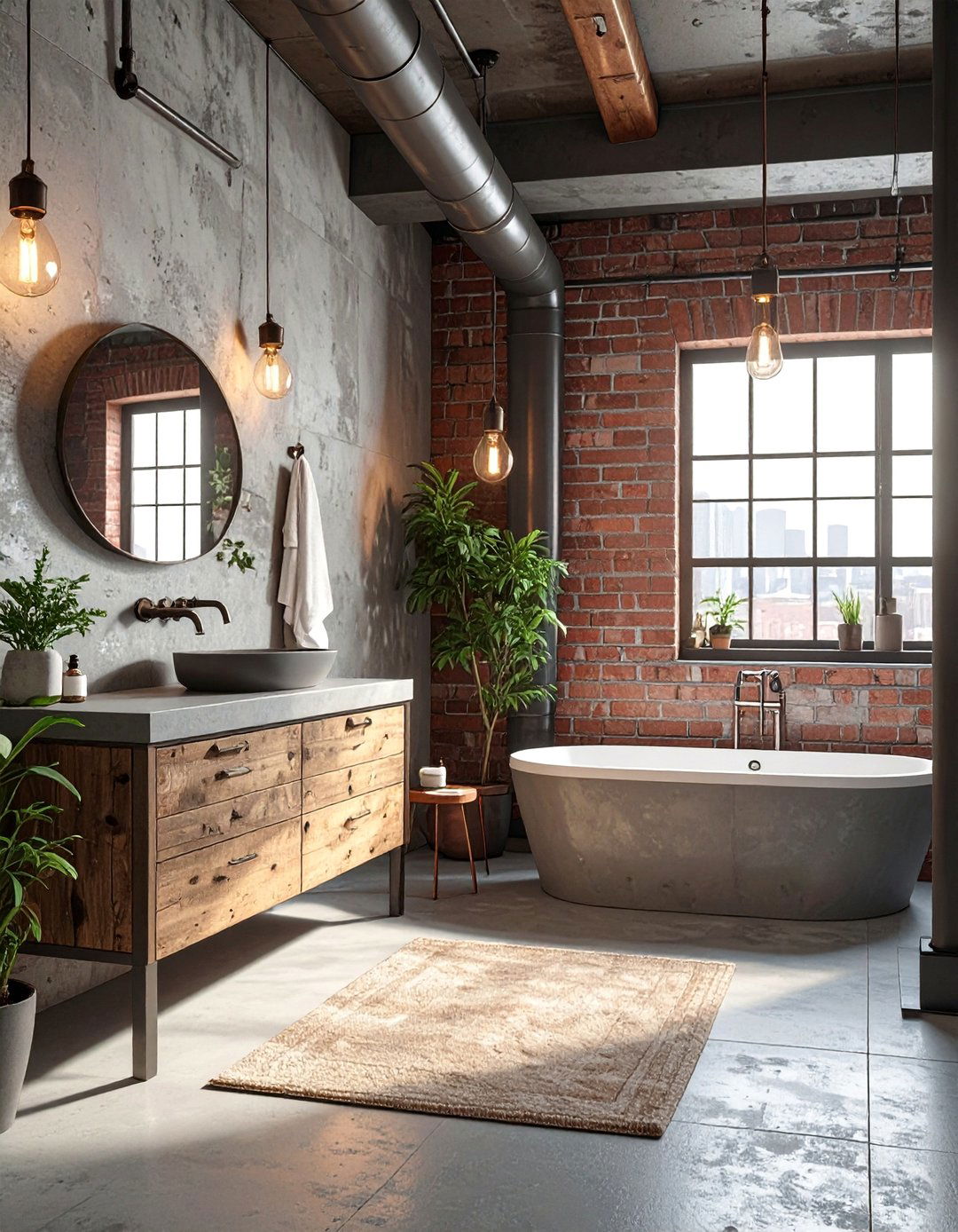 Rustic Industrial Brown Design