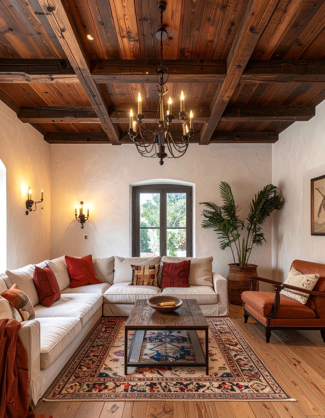 Rustic Italian Decor with Exposed Wood Beams - 20 Rustic Italian Decor Ideas for a Warm and Inviting Home