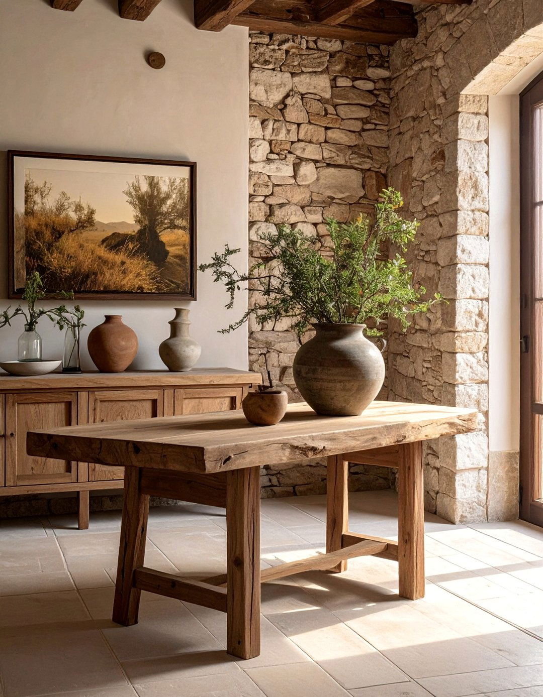 Rustic Italian Decor with Natural Stone Walls - 20 Rustic Italian Decor Ideas for a Warm and Inviting Home