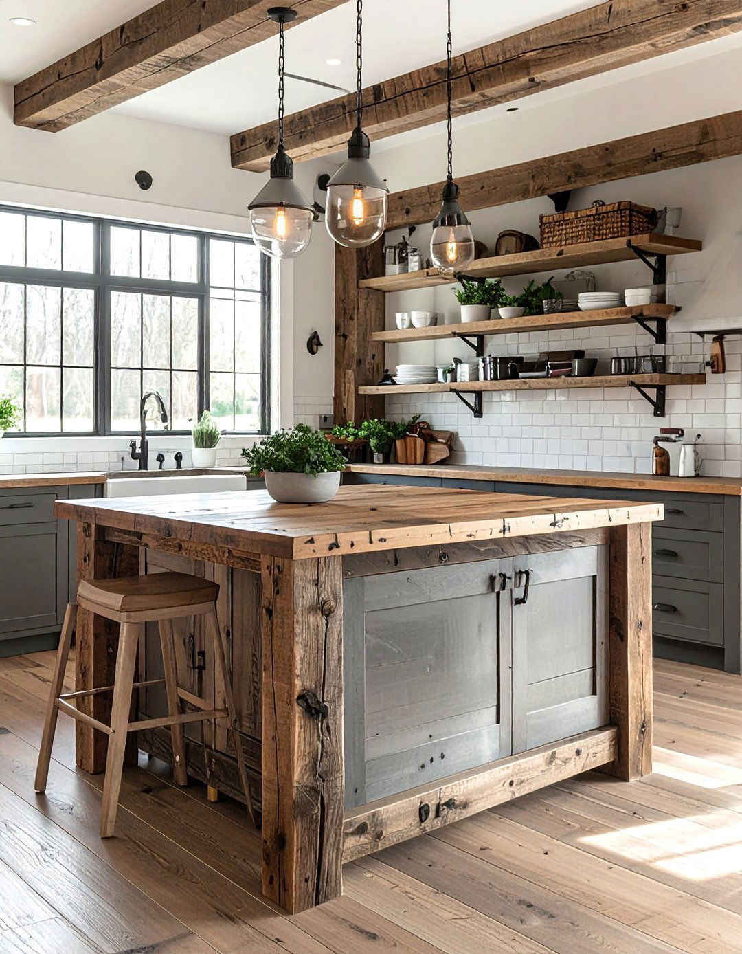 Rustic Kitchen Islands - 25 Wooden Interior Design Ideas for a Rustic Charm
