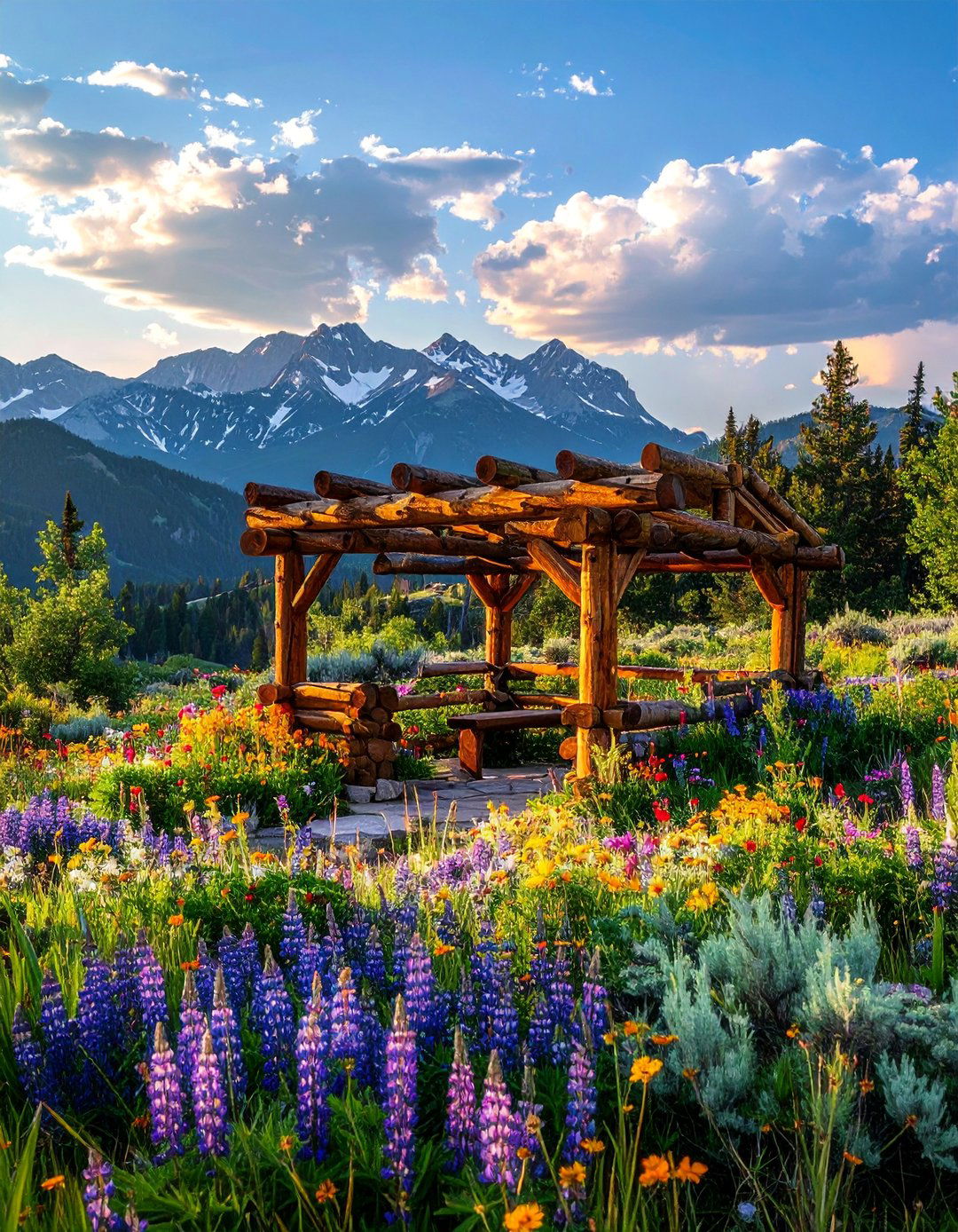 Rustic Log Cabin Construction - 40 Garden Arbor Ideas for a Charming Outdoor Retreat