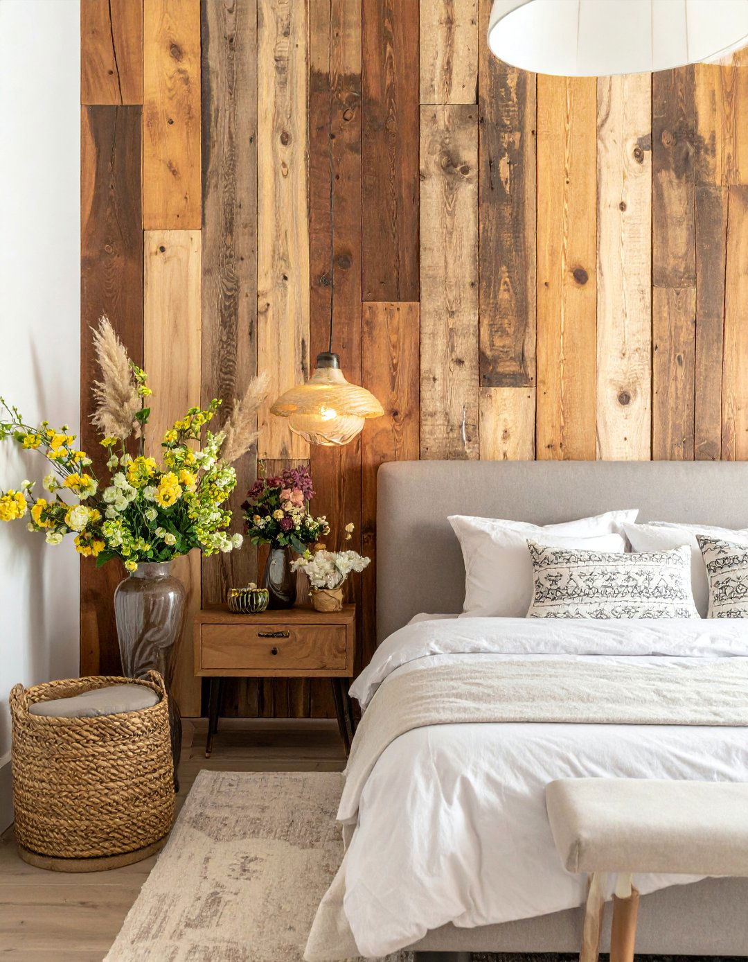 Rustic Wood Accent Wall Feature - 40 Wall Decor Ideas to Transform Any Room