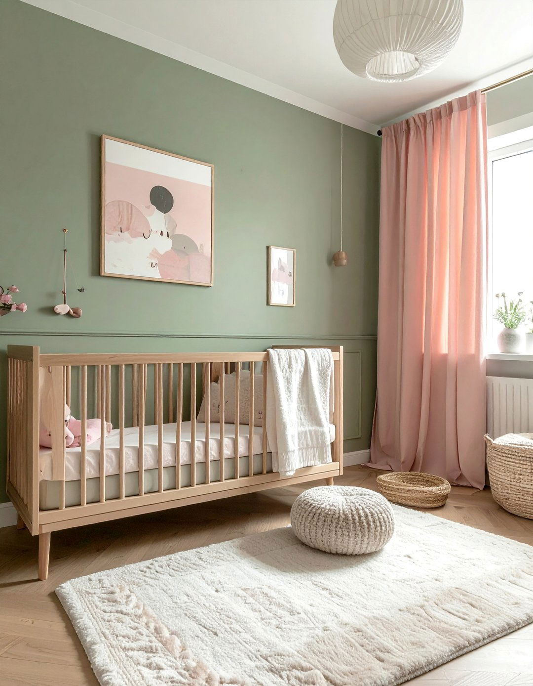 Sage Green and Blush Nursery - 25 Baby Girl Nursery Ideas for a Dreamy Space