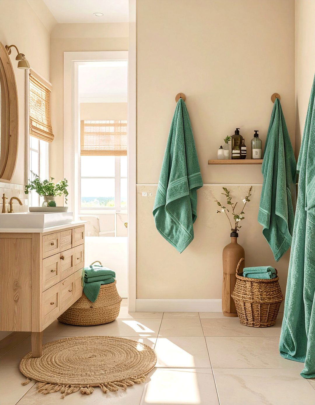 Sandy Beige and Seafoam Green Palette - 40 Warm Color Palettes for Every Room in the House
