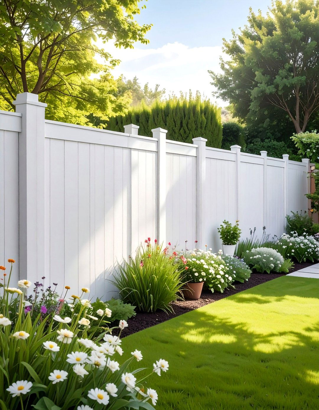 Scandinavian Inspired Fence Painting - 20 Fence Painting Ideas to Transform Your Outdoor Space