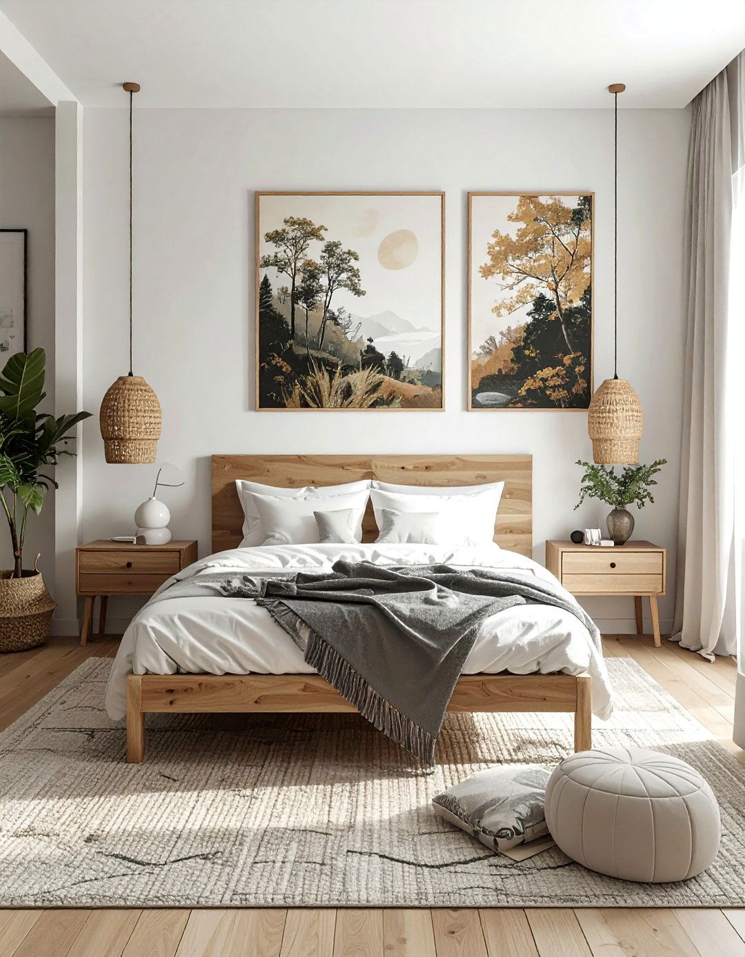 Scandinavian Minimalist Art Wall - 40 Wall Decor Ideas to Transform Any Room