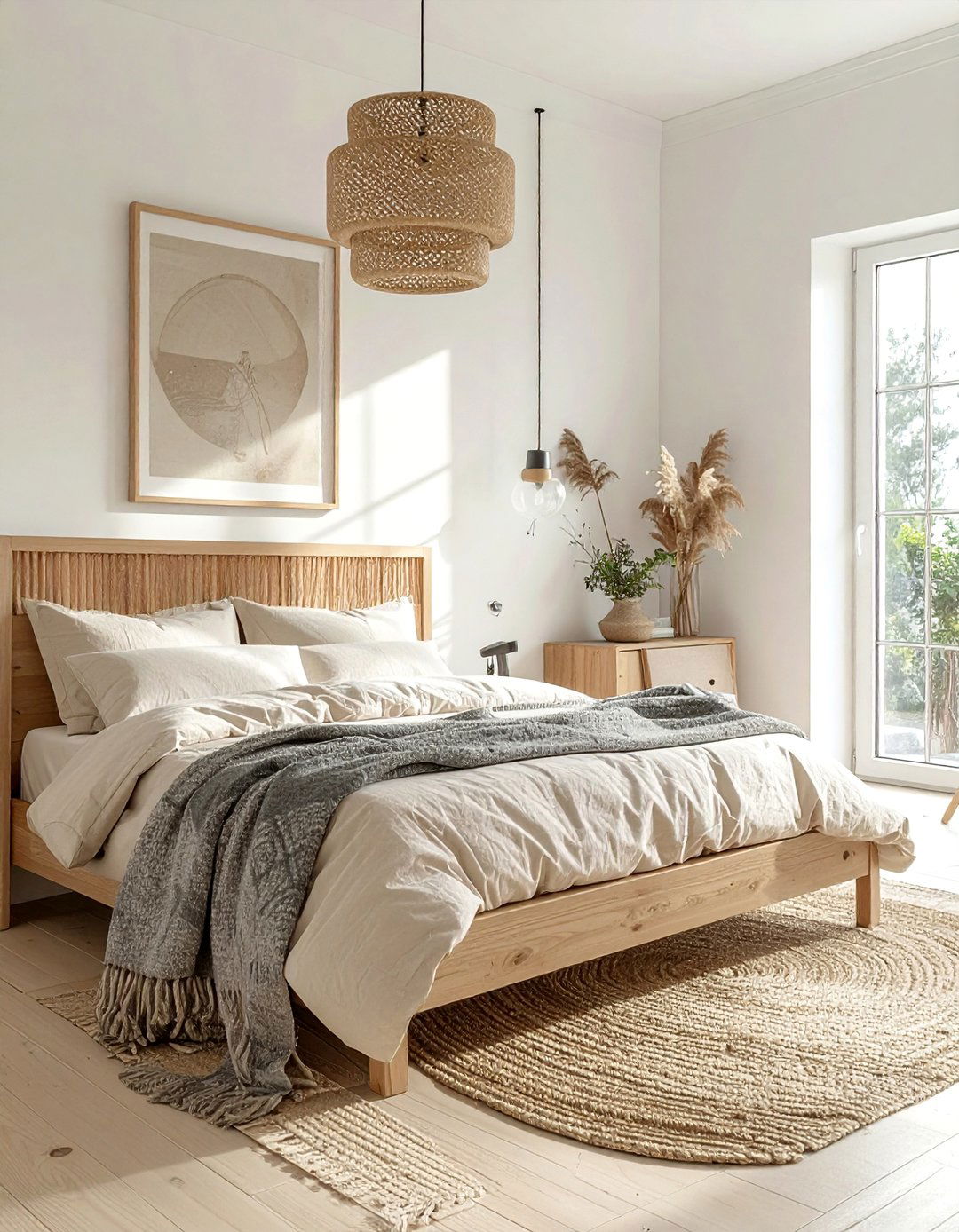 Scandinavian Simplicity in a Beige Bedroom - 30 Beige Bedroom Ideas for a Serene Retreat