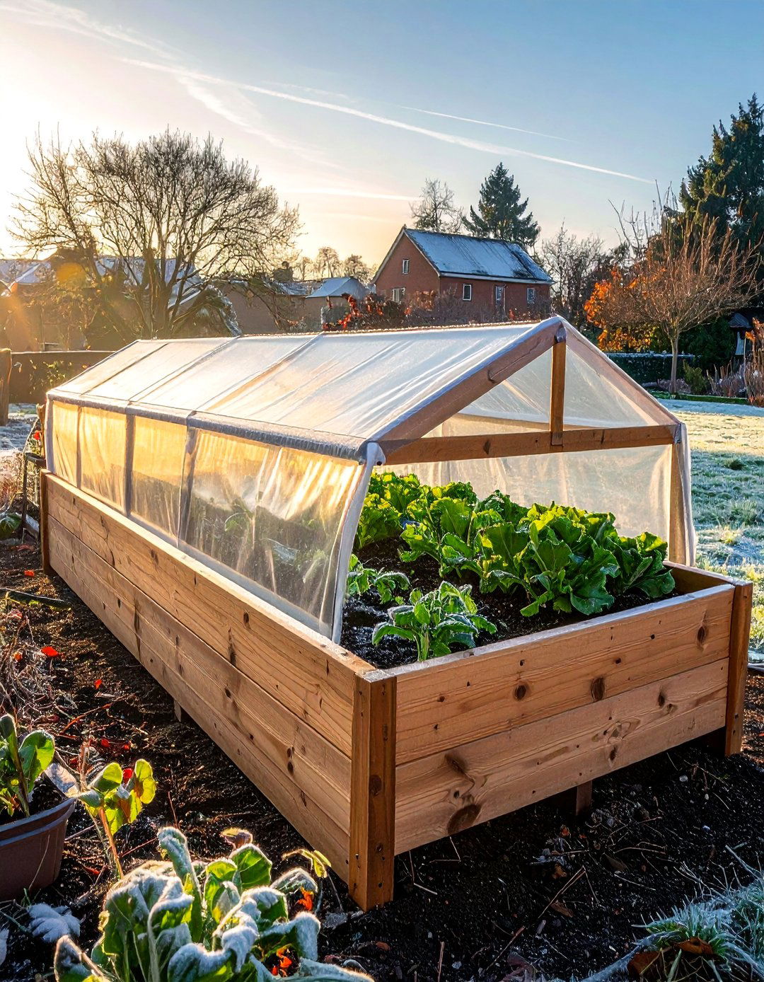 Seasonal Cold Frame Attachments - 40 Raised Garden Bed Ideas for Your Vegetable Garden