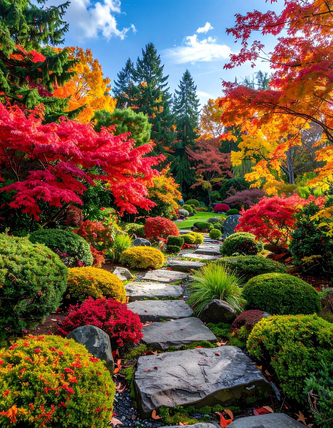 Seasonal Color Transition Garden - 40 Japanese Garden Ideas for a Serene Outdoor Retreat