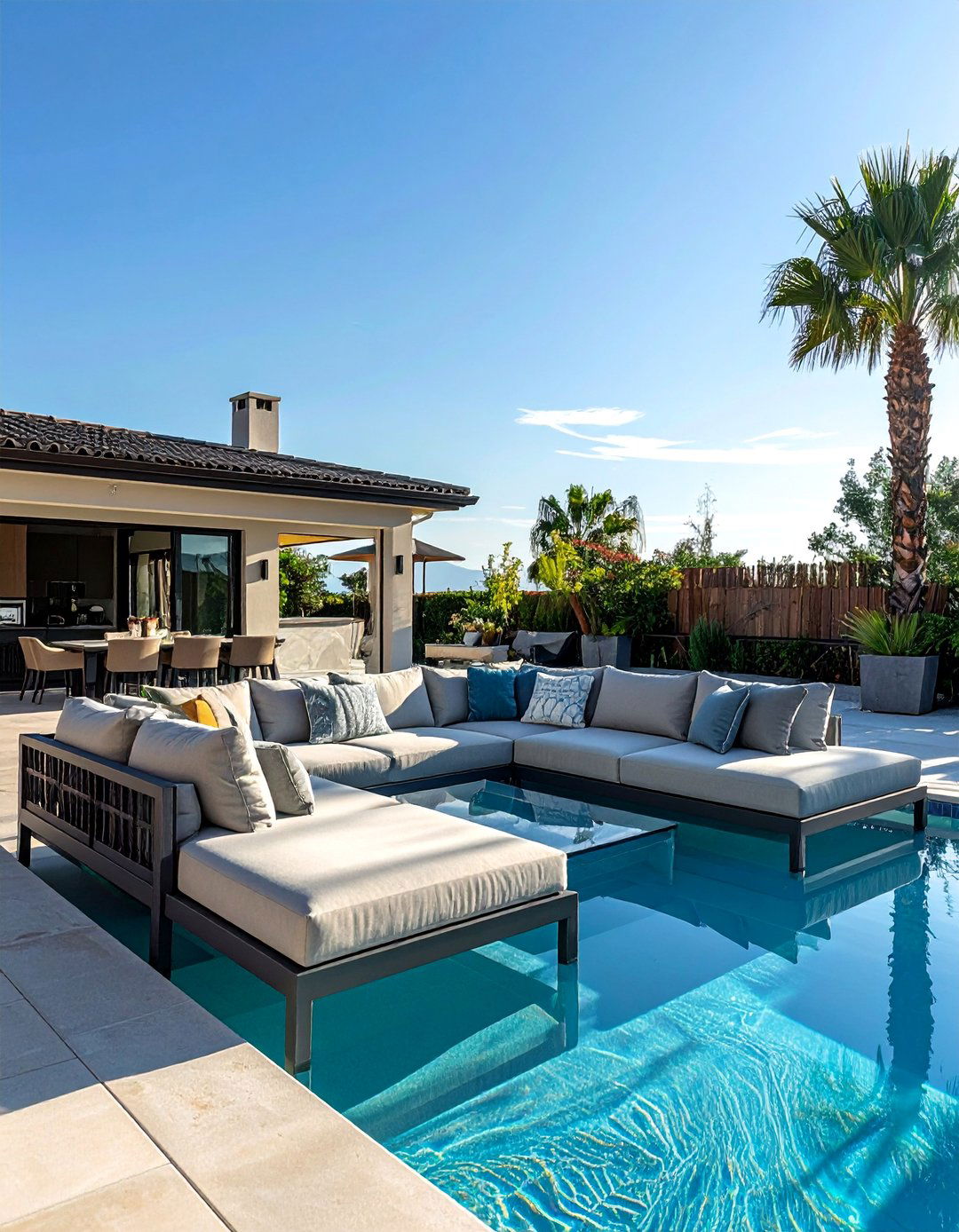 Sectional Sofas for Large Group Gatherings - 20 Pool Furniture Ideas for a Relaxing Outdoor Space