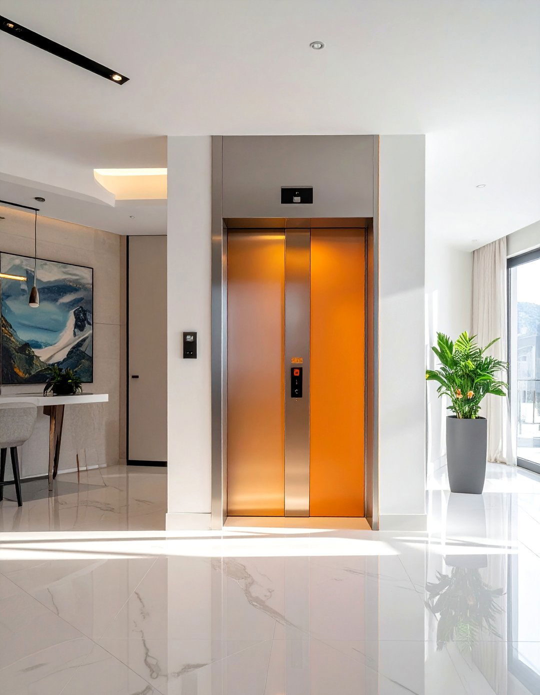 Shaftless Floor Through Design - 25 Elevator Design Ideas for Modern Homes
