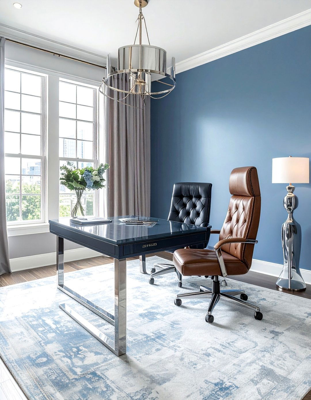 Sherwin Williams Wall Street SW 7665 - 40 Best Blue-gray Paint Colors for Your Home