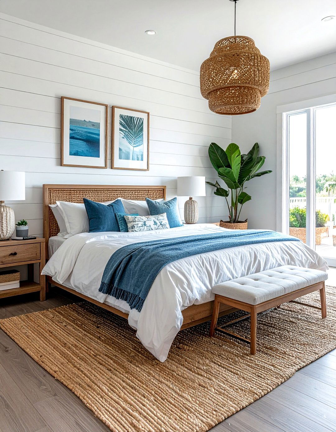 Shiplap Wall Accents - 25 Florida Home Decor Ideas for a Coastal Vibe