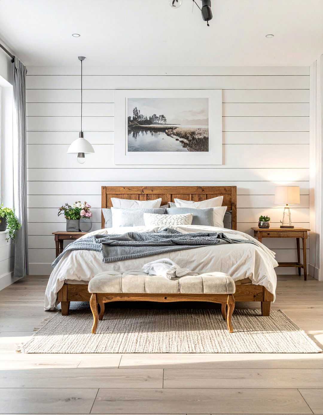 Shiplap Wall Paneling - 25 Wooden Interior Design Ideas for a Rustic Charm