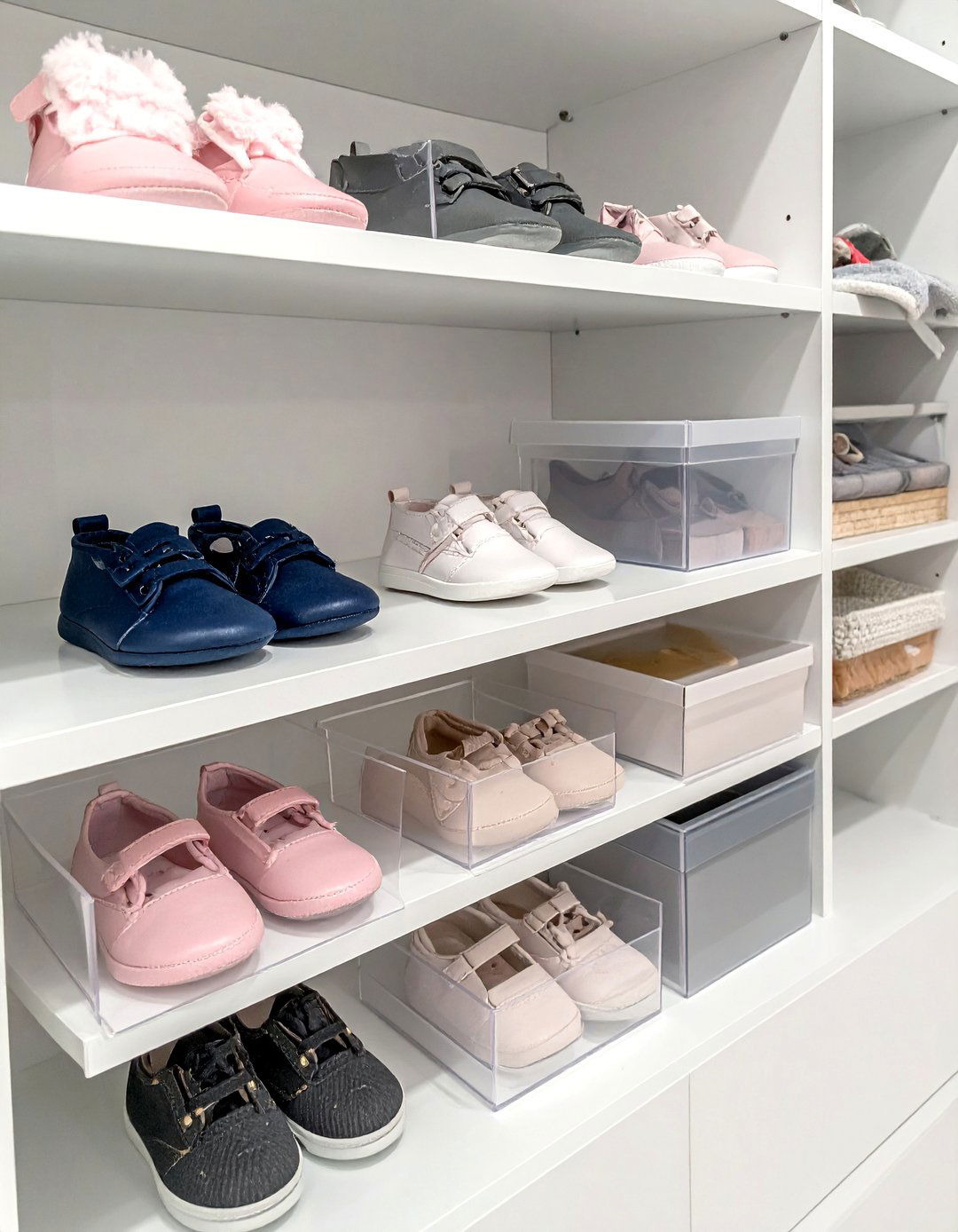 Shoe Organization Systems - 25 Nursery Closet Ideas for Organized and Stylish Storage